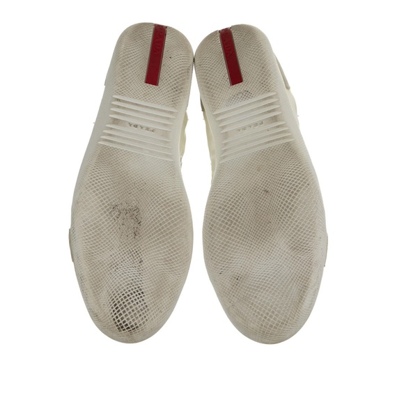 PRADA Colorblock Pattern  Low Top Sneakers Size: 8  white VERY good condition - Picture 4 of 7